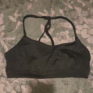 Old Navy Black Sports Bra with Sparkle Detail